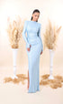 Jula - High Neck with side slit dress